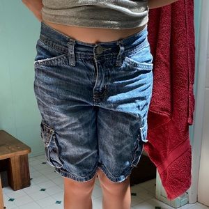 Justice girls jean shorts